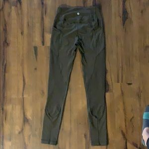 All the right places Lululemon pants dark olive 4